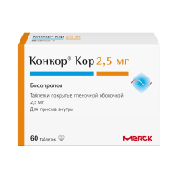 Конкор Кор табл п/о 2,5мг №60