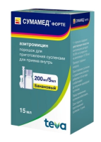Сумамед форте пор д/сусп 200мг/5мл 16,74г флак