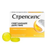 Стрепсилс табл с медом и лимоном №36