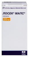 Лосек Мапс табл п/о 20мг №28