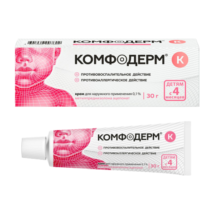 Комфодерм К крем 0,1% 30г