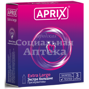 Презервативы Априкс экстра большие №3