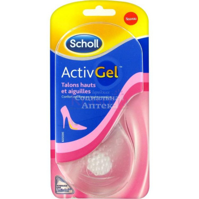 Шолл Гельактив стельки д/обуви на высоком каблуке пара