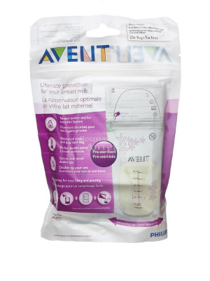 Авент пакеты д/хран груд.мол 180мл №25 SCF603/25 (80250)