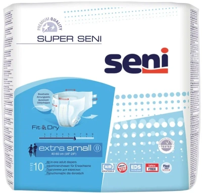 SENI SUPER ПОДГУЗНИКИ Д/ВЗР EXTRA SMALL N10