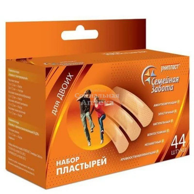 Лейкопластырь бакт. Унипласт Семейная забота №44