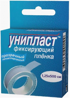 Лейкопластырь Унипласт 1,25*500 прозрач