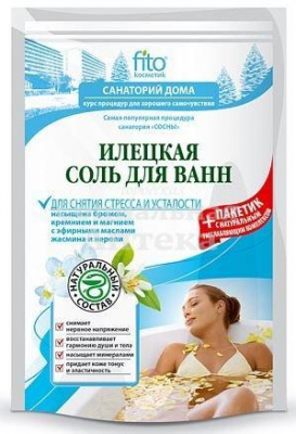 Соль для ванн Илецкая(стресс и усталость) 530 гр