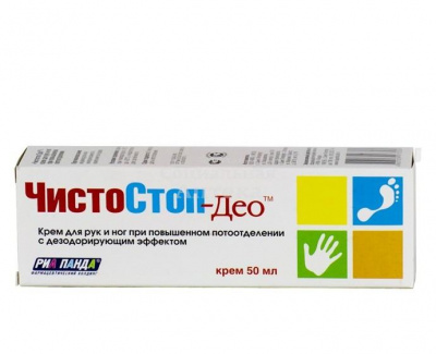 Чистостоп-Део ср-во д/рук/ног п/потоотделения 50мл