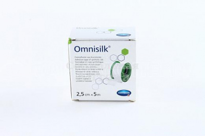 Лейкопластырь Омнисилк 2,5*500 шелк бел