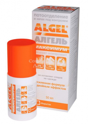 Алгель гель а/перспирант ролик 50мл
