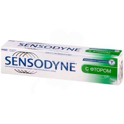 Зубная паста Сенсодин с фтором 50мл