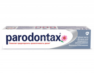 Зубная паста Пародонтакс Бережн.отбел 75мл