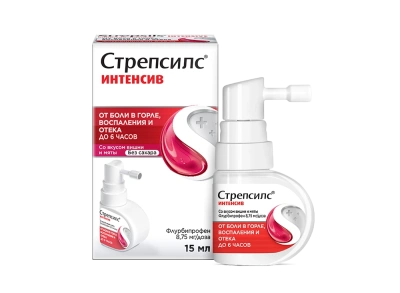 Стрепсилс Интенсив спрей 15мл