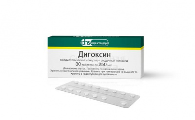 Дигоксин табл 0,25мг №30