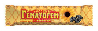 Гематоген русский с семечками 40г