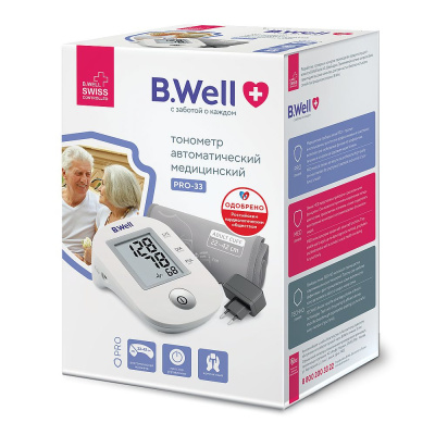 Тонометр PRO-33 автомат с адаптером (манжета M-L)