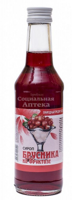 Сироп брусника на фруктозе 250мл