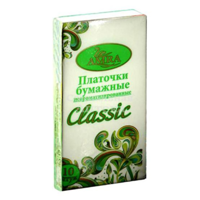 Платки носовые бумажные Амра Роза №10