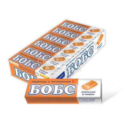 Бобс леденцы с вит.С 35г апельсин+лимон