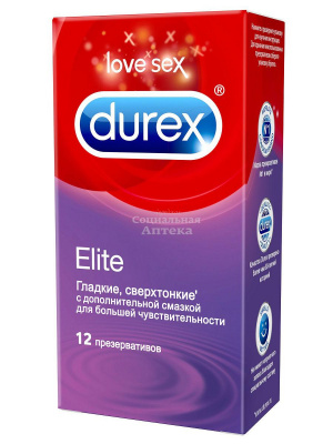 Презервативы Дюрекс Elite (сверхтонкие) №12