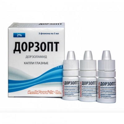 Дорзопт капли гл. 2% 5мл фл/кап №3