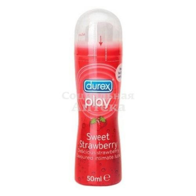 Гель-смазка Дюрекс Play Sweet Strawberry (аромат клуб) 50мл