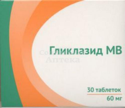 Гликлазид МВ табл 60мг №30