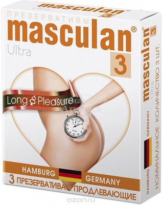 Презервативы Маскулан 3 ультра №3 продлевающие