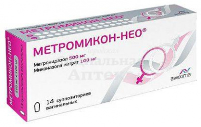 Метромикон-Нео супп ваг 500мг+100мг №14