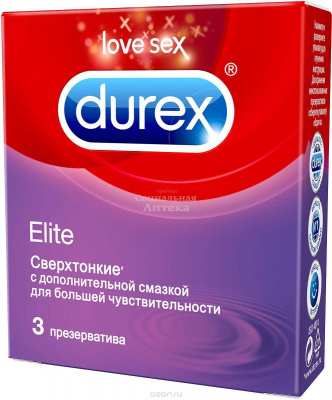 Презервативы Дюрекс Elite (сверхтонкие) №3
