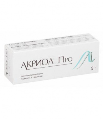 Акриол Про крем 2,5%+2,5% 5г туба