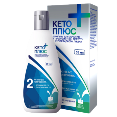Кето Плюс шампунь 60мл
