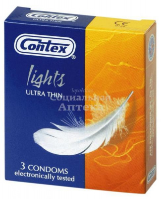 Презервативы Контекс Lights (особо тонкие) №3