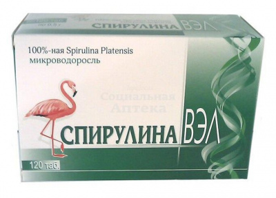 Спирулина ВЭЛ табл №120