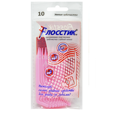Зубочистка с нитью Флосстик N10