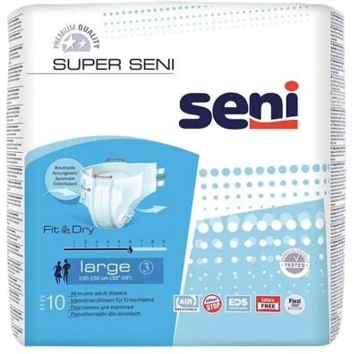 Подгузники Сени Супер д/взрослых Large №10