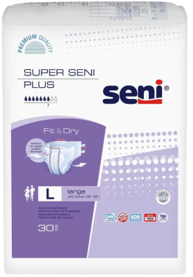 Подгузники Сени Супер плюс д/взрослых Large №30