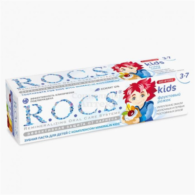 Зубная паста РОКС Кидс Фруктовый рожок 45г