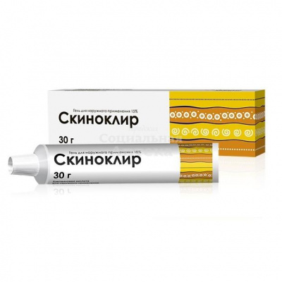 Скиноклир гель 15% 30г