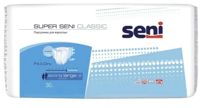 Подгузники д/взрослых Сени Супер Классик XL №30