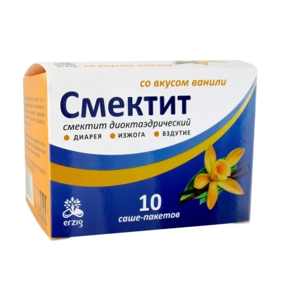 Смектит диоктаэдрический пор д/сусп 3г пак №10