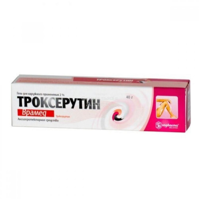 Троксерутин гель 2% 40г