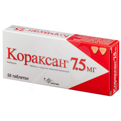 Кораксан табл п/о 7,5мг №56