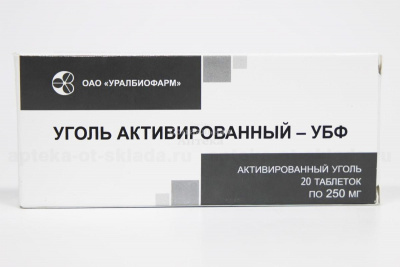 Уголь активированный табл 250мг №20