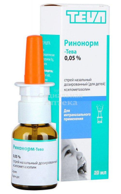Ринонорм спрей наз. 0,05% 20мл