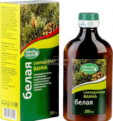 Мирролла Скипидарные эмульсии для ванн (белая) 250мл